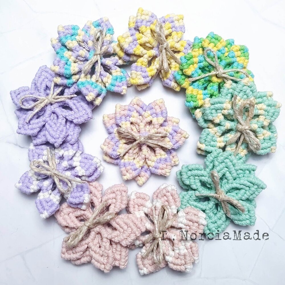 Soulshine Macrame 2pc Coaster Set - Picture 9 of 10